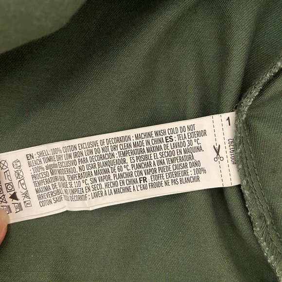 Green Distressed Utility Jacket - Picture 3 of 7